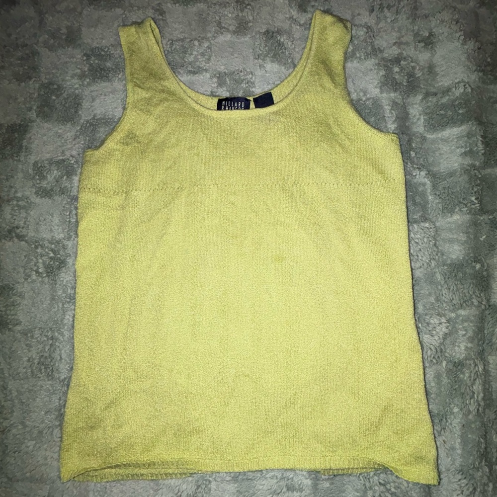 Hillard & Hanson Lime Tank Top